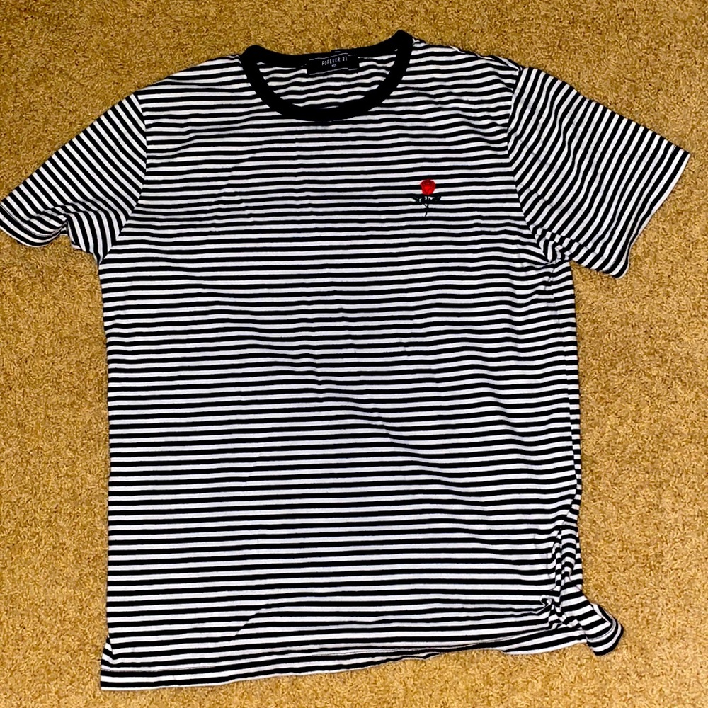 Medium size Stripped rose t shirt